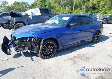 2025 BMW I4 Gran Coupe M50 z USA, uszkodzony, nr VIN WBY33HD07SFU48053